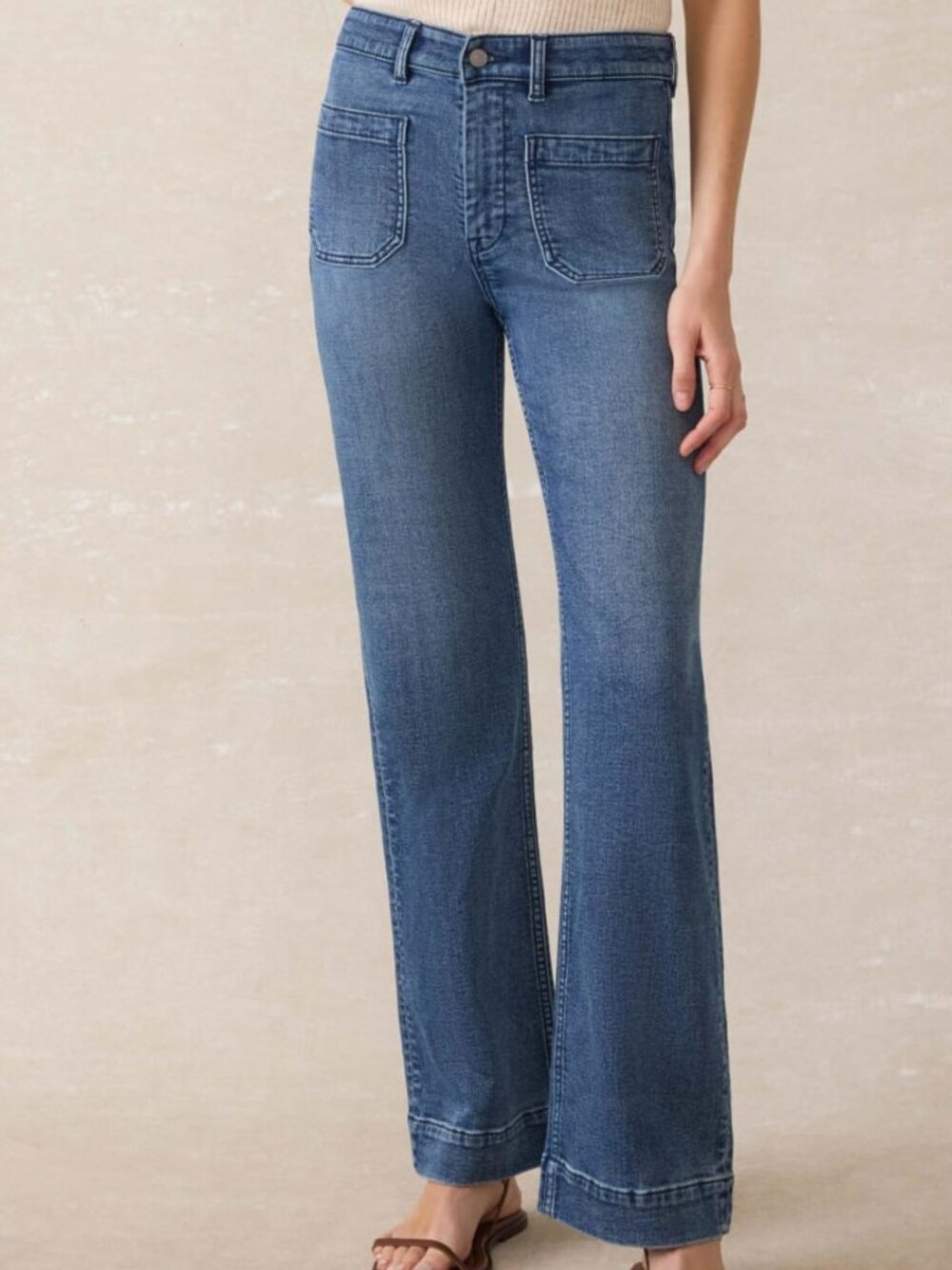 Faherty Stretch Terry Patch Pocket Pant in Riverton